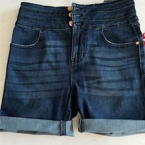 Guess high waisted denim shorts.